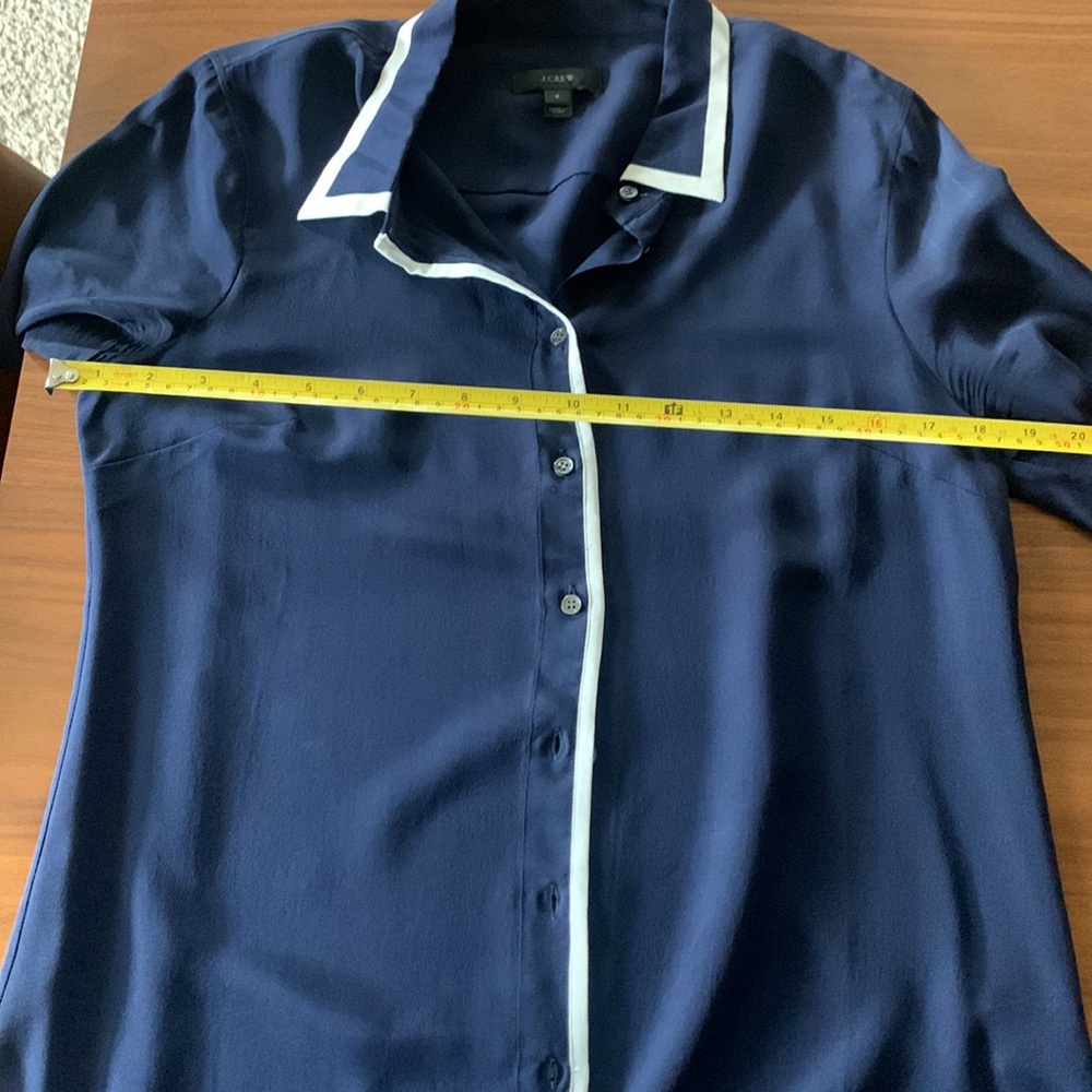 J Crew Silk Button Down - image 5